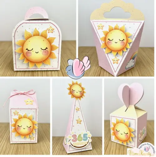 Personalizados-caixinhas - 365 Sorrisos Menina - 10 Itens