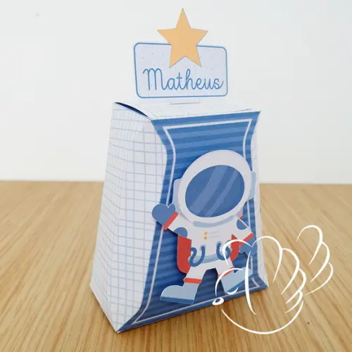 Personalizados-caixinhas - Astronauta - 10 Itens