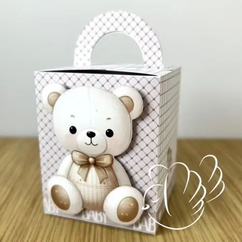Personalizados-caixinhas - Chá de Bebê Ursinho - 10 Itens