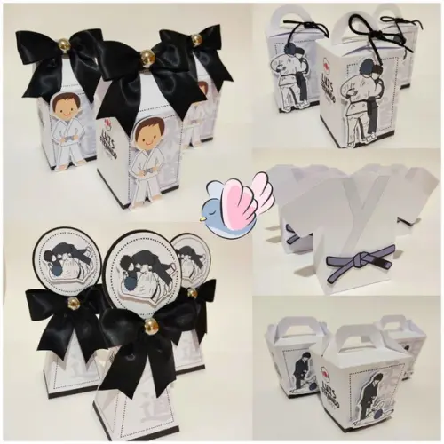 Personalizados-caixinhas - Judô - 10 Itens