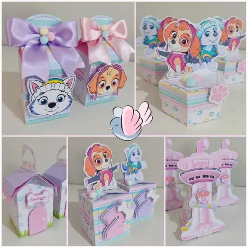 Personalizados-caixinhas - Patrulha Canina Menina - 10 Itens