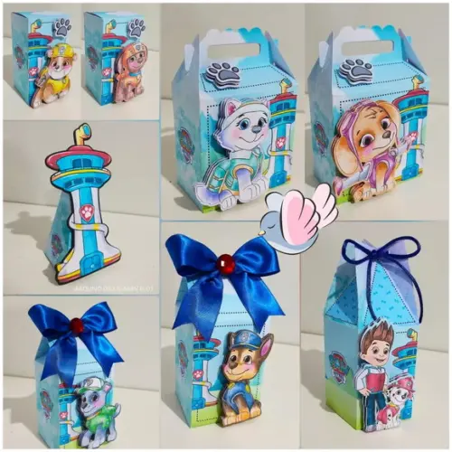 Personalizados-caixinhas - Patrulha Canina - 10 Itens
