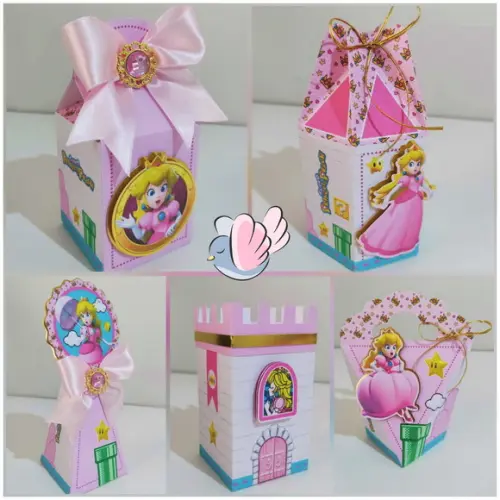 Personalizados-caixinhas - Princesa Peach - 10 Itens