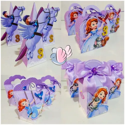 Personalizados-caixinhas - Princesa Sofia - 10 Itens