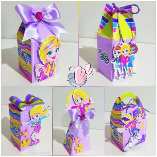 Personalizados-caixinhas - Polly Pocket- 10 Itens