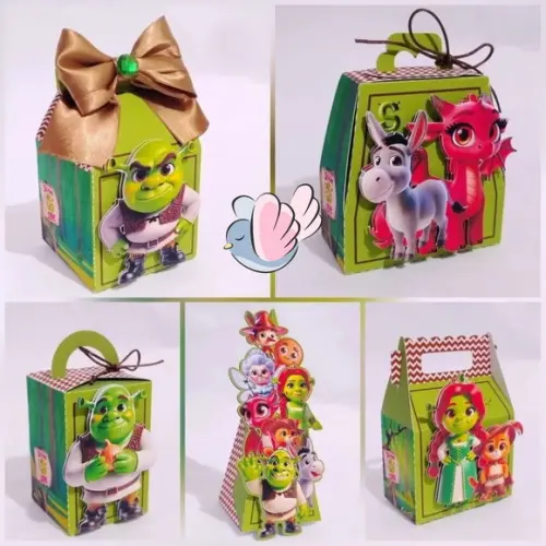 Personalizados-caixinhas - Shrek - 10 Itens