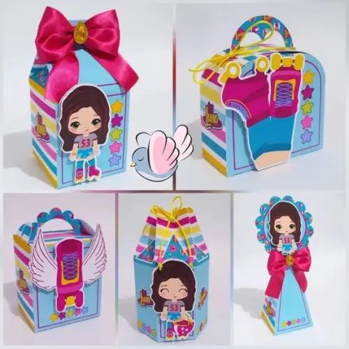 Personalizados-caixinhas - Sou Luna - 10 Itens