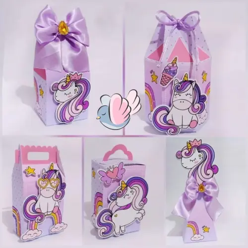 Personalizados-caixinhas - Unicornio - 10 Itens
