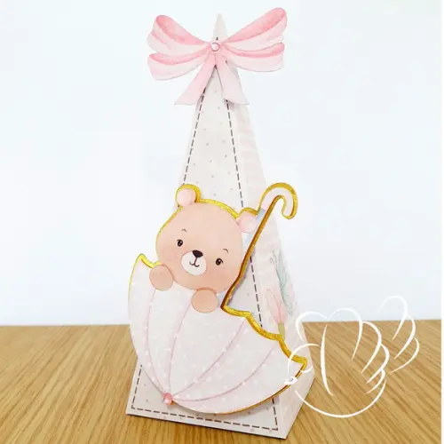 Personalizados-caixinhas - Ursinho Raio de Sol - 10 Itens