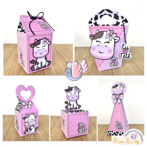 Personalizados-caixinhas - Vaquinha - 10 Itens