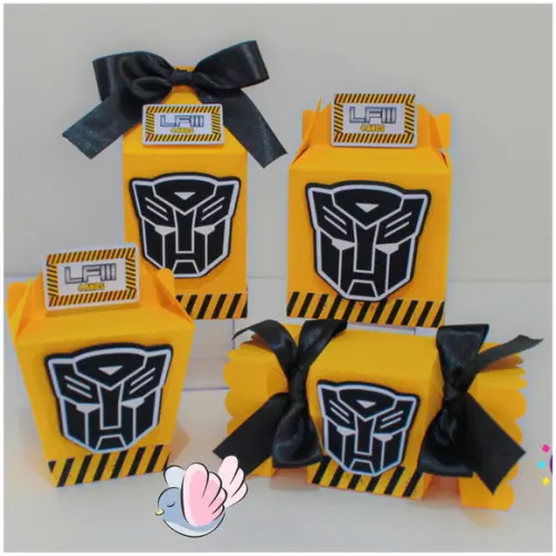 Personalizados-caixinhas -transformers/bumblebee - 10 Itens