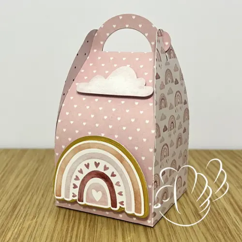 Personalizados-caixinhas- Arco Iris Boho - 10 Itens