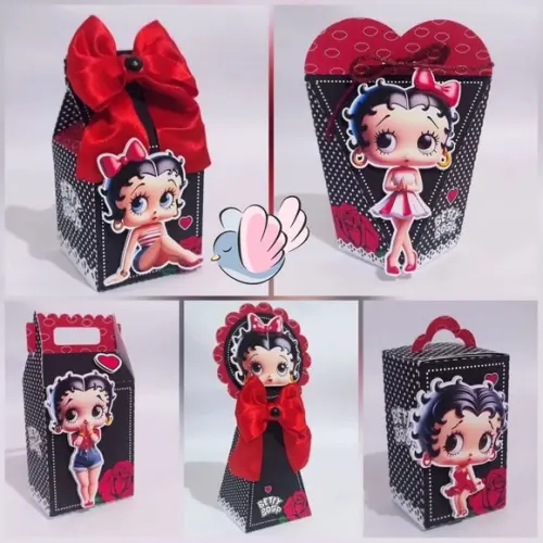 Personalizados-caixinhas- Betty Boop - 10 Itens