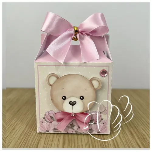 Personalizados-caixinhas- Chá de Bebê Ursinha - 10 Itens
