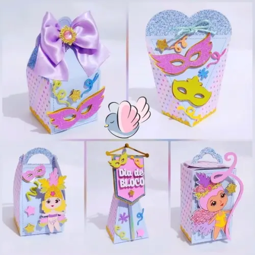 Personalizados-caixinhas- Carnaval - 10 Itens