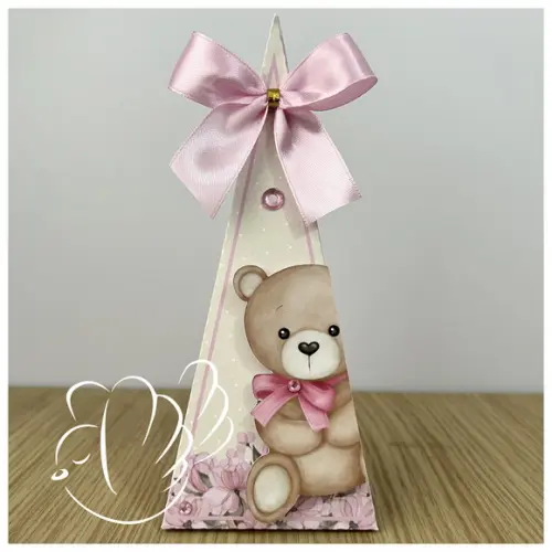 Personalizados-caixinhas- Chá de Bebê Ursinha - 10 Itens
