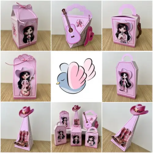 Personalizados-caixinhas- Cowgirl - 10 Itens