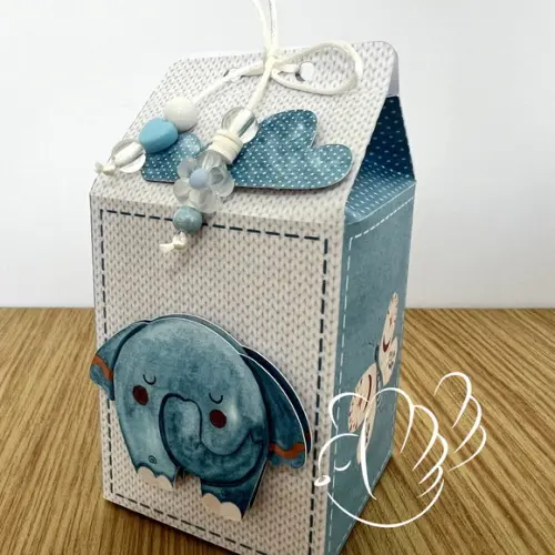 Personalizados-caixinhas- Elefante Boho - 10 Itens