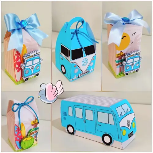 Personalizados-caixinhas- Kombi - 10 Itens