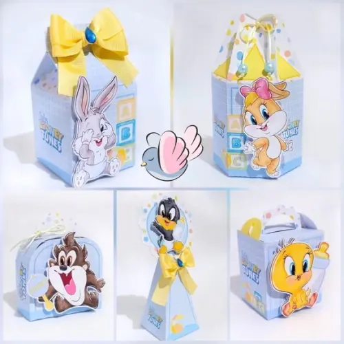 Personalizados-caixinhas- Looney Tunes - 10 Itens
