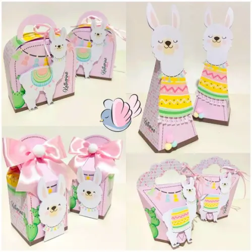 Personalizados-caixinhas- Lhama - 10 Itens