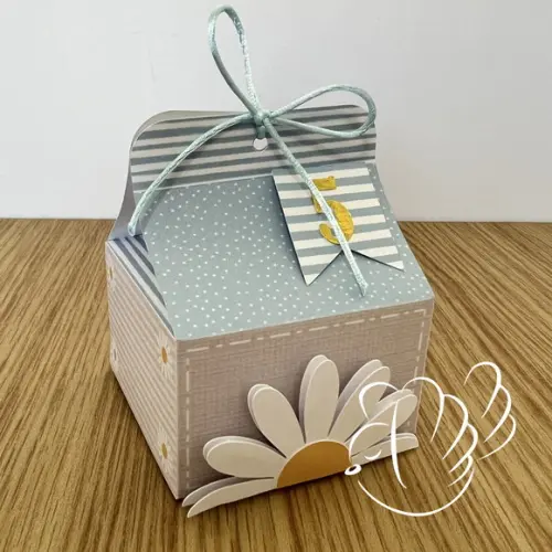 Personalizados-caixinhas- Margarida Azul - 10 Itens