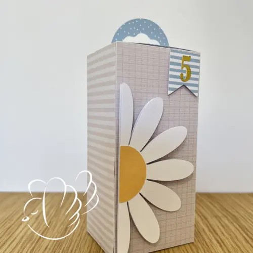 Personalizados-caixinhas- Margarida Azul - 10 Itens
