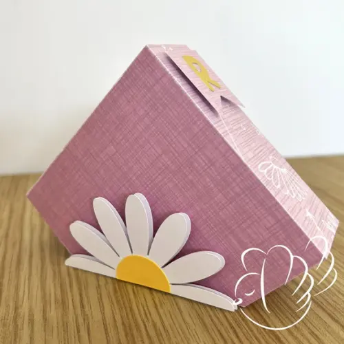 Personalizados-caixinhas- Margarida Rosa - 10 Itens