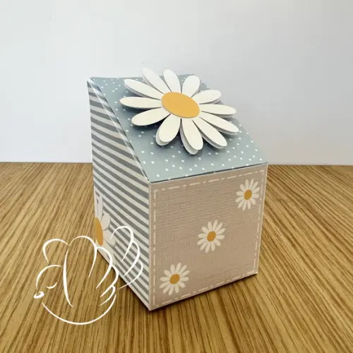 Personalizados-caixinhas- Margarida Azul - 10 Itens