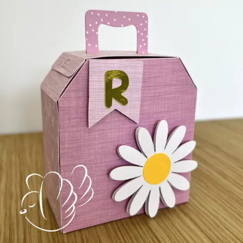 Personalizados-caixinhas- Margarida Rosa - 10 Itens