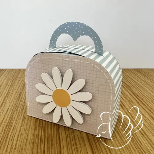 Personalizados-caixinhas- Margarida Azul - 10 Itens