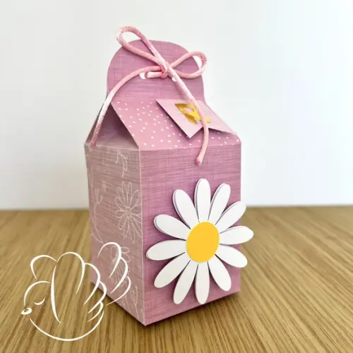 Personalizados-caixinhas- Margarida Rosa - 10 Itens