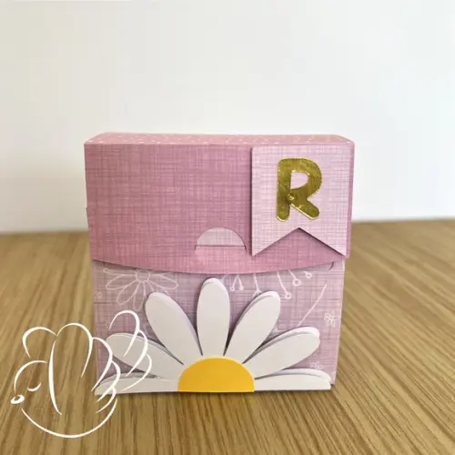 Personalizados-caixinhas- Margarida Rosa - 10 Itens