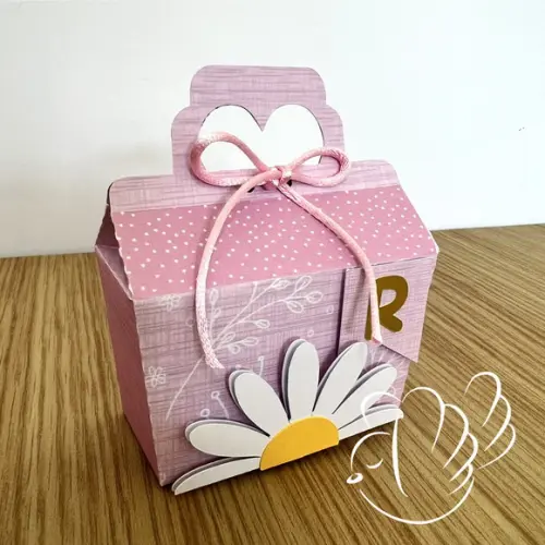 Personalizados-caixinhas- Margarida Rosa - 10 Itens