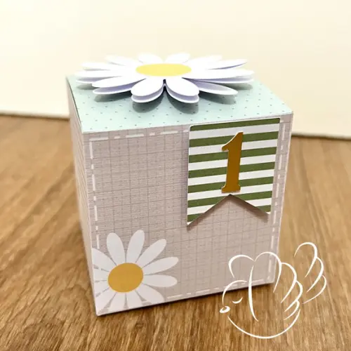 Personalizados-caixinhas- Margarida Verde - 10 Itens