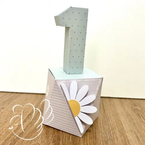 Personalizados-caixinhas- Margarida Verde - 10 Itens