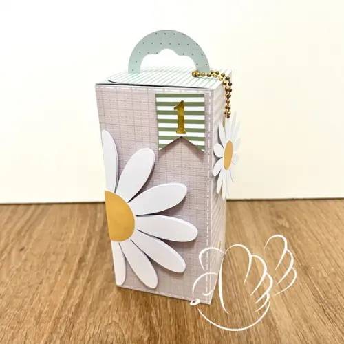 Personalizados-caixinhas- Margarida Verde - 10 Itens