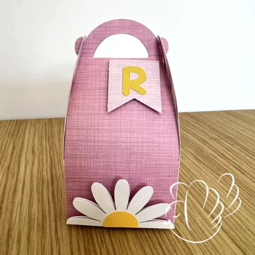 Personalizados-caixinhas- Margarida Rosa - 10 Itens