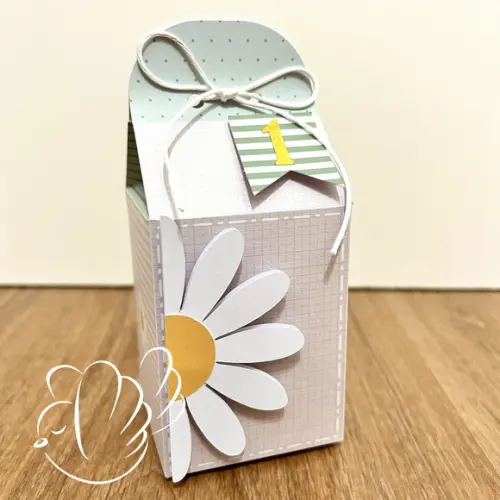 Personalizados-caixinhas- Margarida Verde - 10 Itens