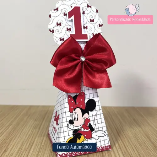 Personalizados-caixinhas- Minnie Vermelha - 15 Itens