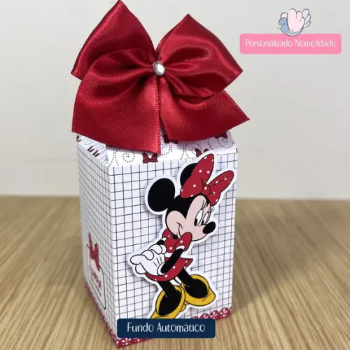 Personalizados-caixinhas- Minnie Vermelha - 50 Itens