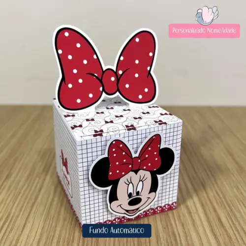 Personalizados-caixinhas- Minnie Vermelha - 50 Itens