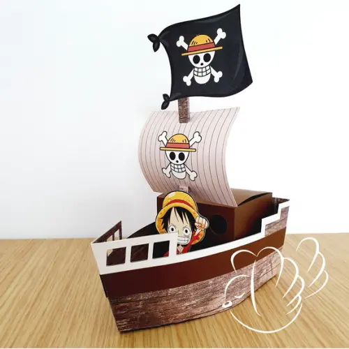 Personalizados-caixinhas- One Piece Super Luxo - 10 Itens