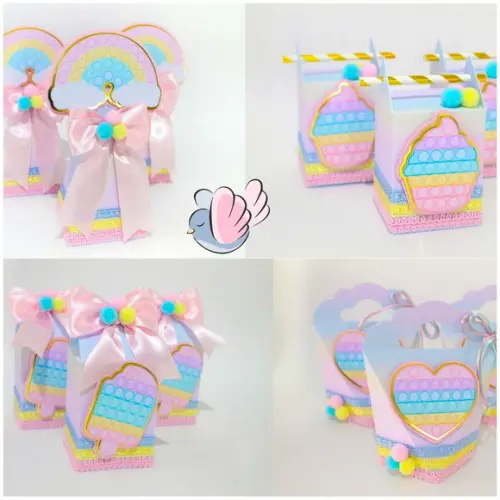 Personalizados-caixinhas- Pop It- 10 Itens
