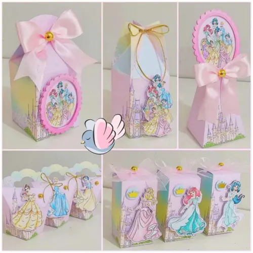 Personalizados-caixinhas- Princesas - 10 Itens