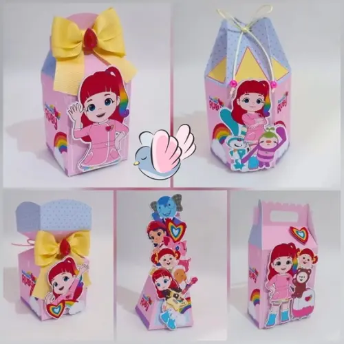 Personalizados-caixinhas- Rainbow Ruby - 10 Itens