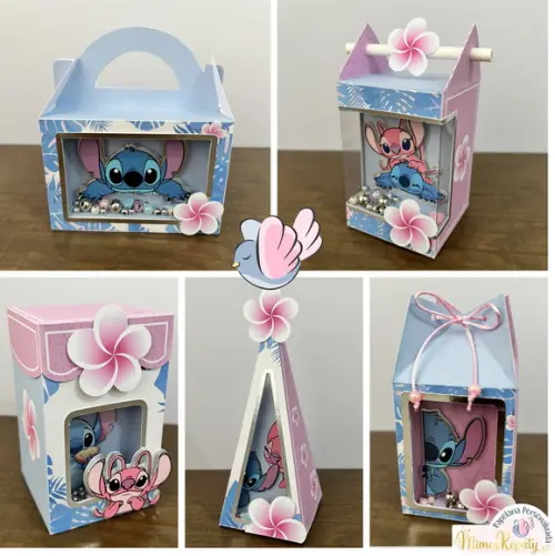 Personalizados-caixinhas- Stitch Luxo - 10 Itens