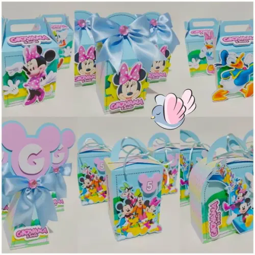 Personalizados-caixinhas- Turma do Mickey - 10 Itens