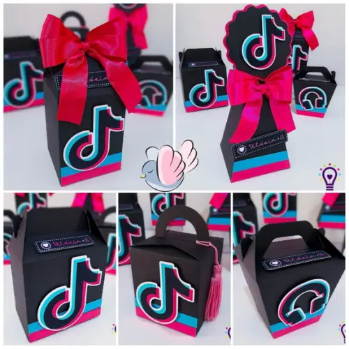 Personalizados-caixinhas- Tik Tok - 10 Itens