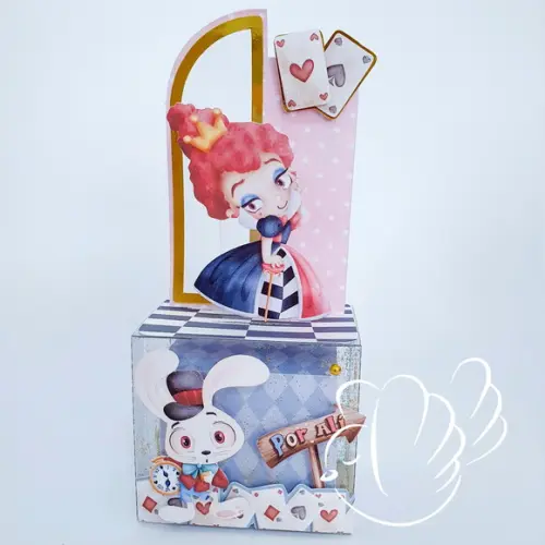 Personalizados-caixinhas-alice Aquarela - 10 Itens